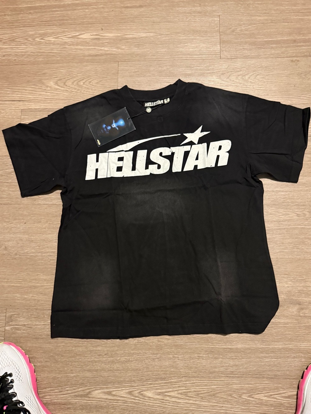 Hellstar Men's Black Logo Short Sleeve Tee